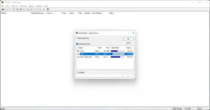 How To Show Folder Size In Windows 17 WinDirStat扫描
