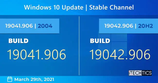Windows更新2004 20 h2 (KB5000842)