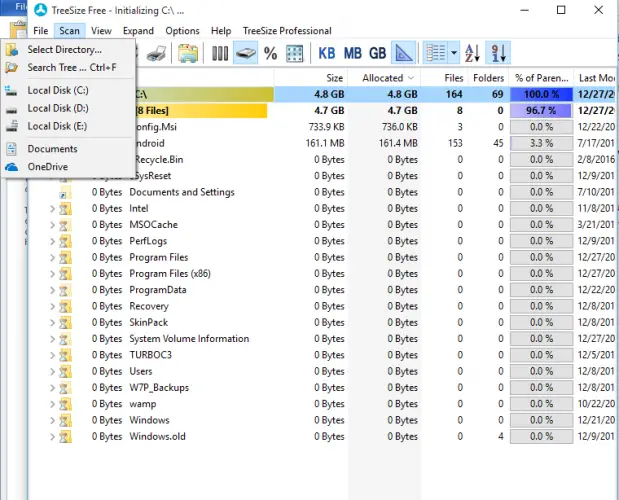如何显示文件夹大小在Windows 3