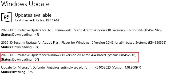 下载windows更新