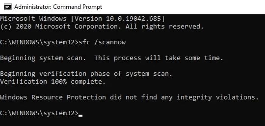 scannow